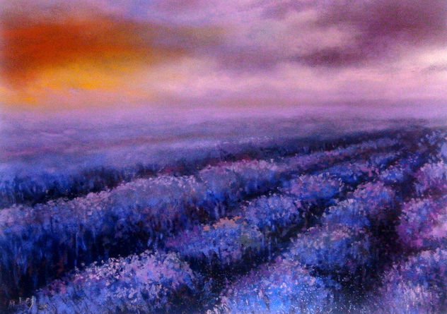 Paisaje en malva