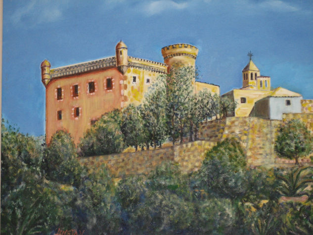 Castillo Óleo Lienzo Paisaje