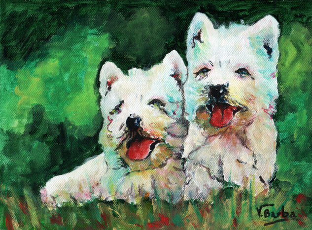 WESTIES Acrílico Lienzo Animales