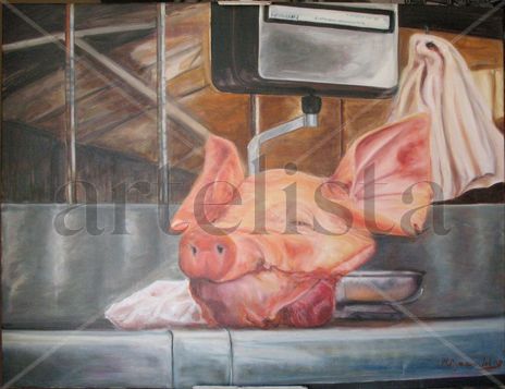 Cabeza de cerdo en...