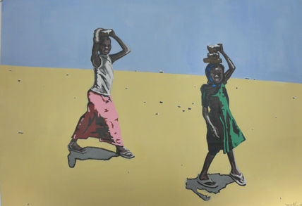 Niñas en el desierto