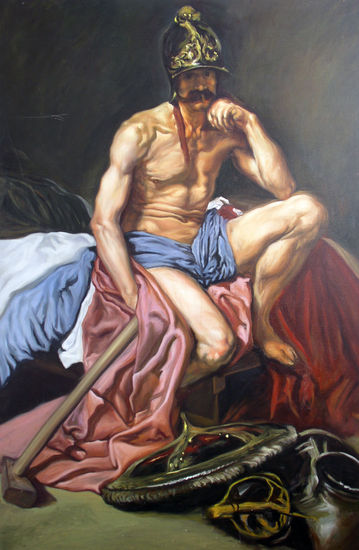 Marte Óleo Lienzo Desnudos