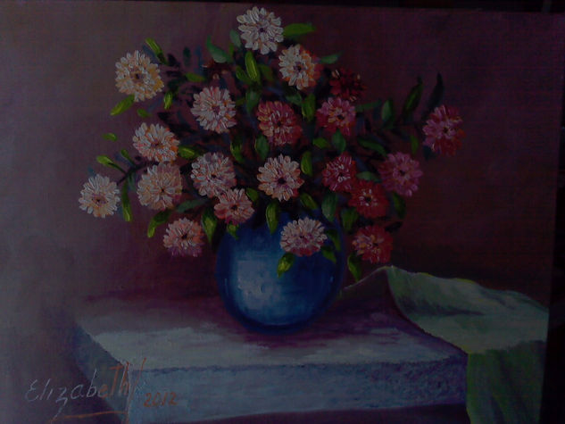 flores silvestres Oil Canvas Floral Painting