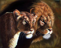 Pareja de leones