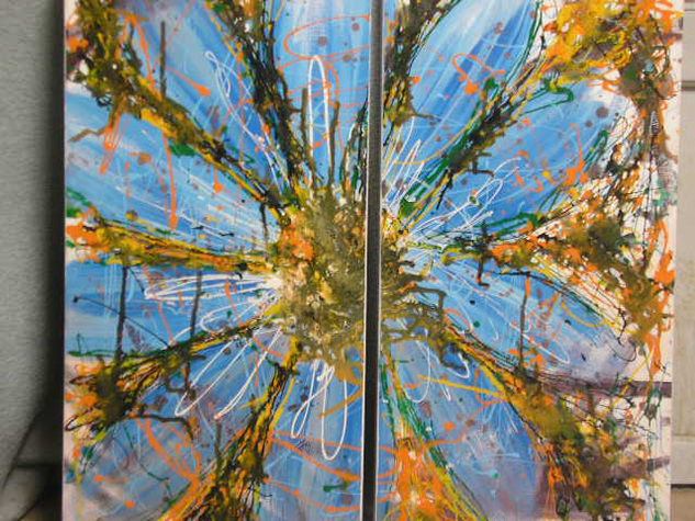 Flor azul 1 Others Others Floral Painting