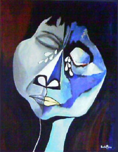 LAS LLORONAS Acrylic Canvas Portrait