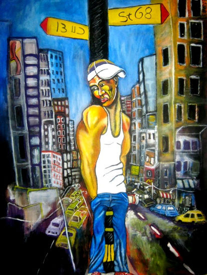 graffitero Acrylic Canvas Figure Painting