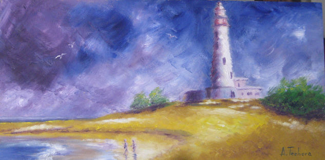 Faro de La Paloma Oil Others Marine Painting