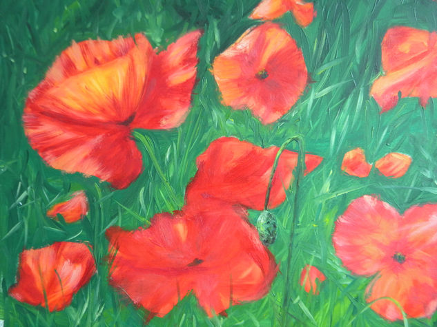 Amapolas Oil Canvas Landscaping