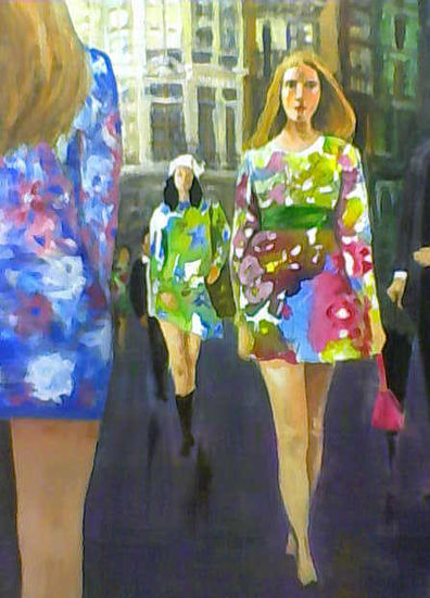 El pàseo Acrylic Canvas Figure Painting