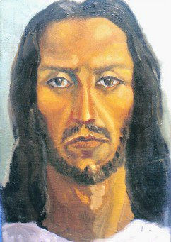 el cristo moreno Oil Canvas Portrait