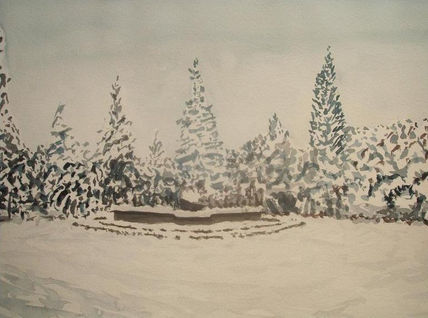 La fuente nevada