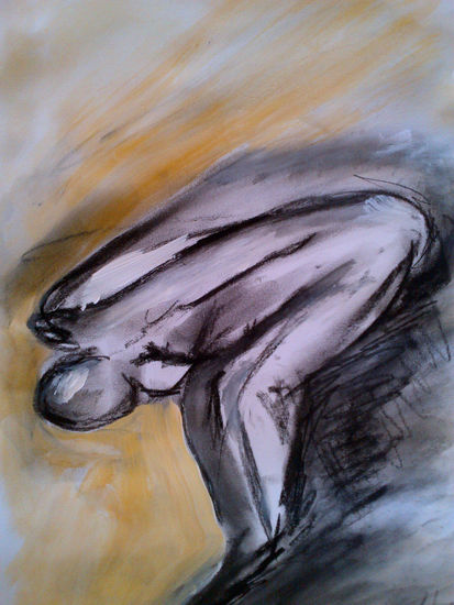 Danza 4 Media Mixta Papel Figura