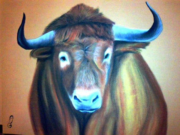 Toro de lidia Pastel Paper Animals