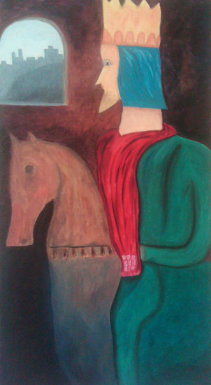 Una época / Oleo Lienzo  102 / 51 cm Oil Canvas Figure Painting