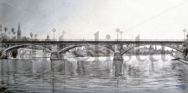 Puente de Triana  (Sevilla) Oil Canvas Landscaping