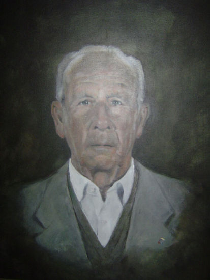 Padre de Juan Carlos Oil Canvas Portrait