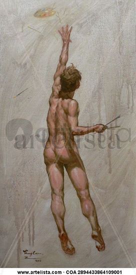 OIL PAINTING -ARTIST Óleo Lienzo Desnudos