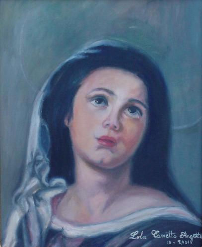 Santa Justa (Homenaje a Murillo) Oil Canvas Figure Painting