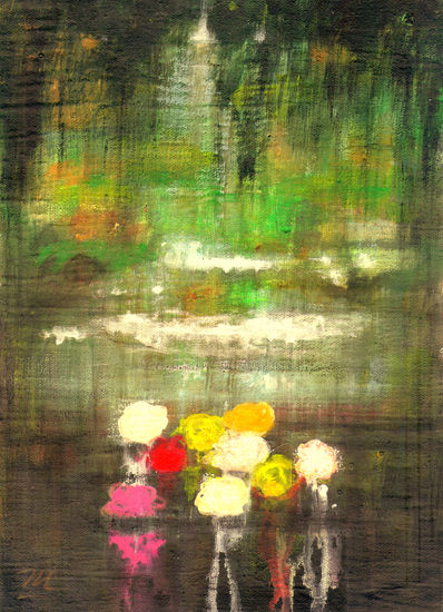 flores del pantano Acrylic Canvas Landscaping