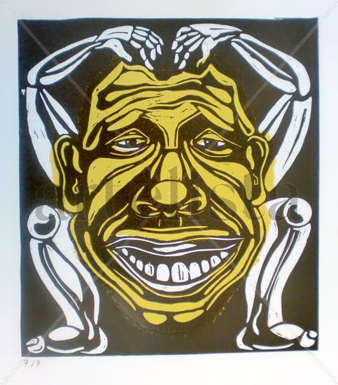 Hombre mono Woodcut