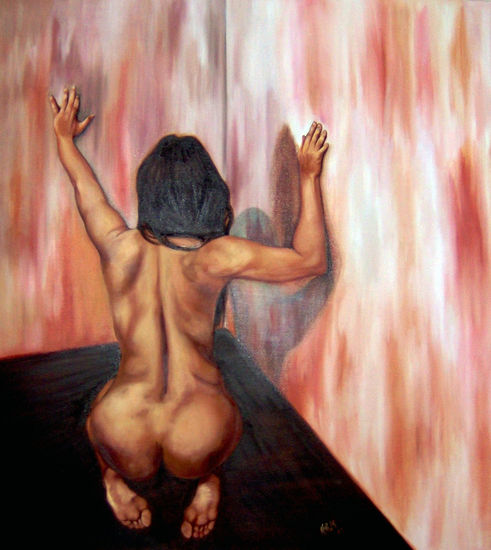 Gress Oil Textile Nude Paintings