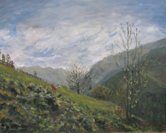 Paisaje de Somiedo 1 Oil Canvas Landscaping