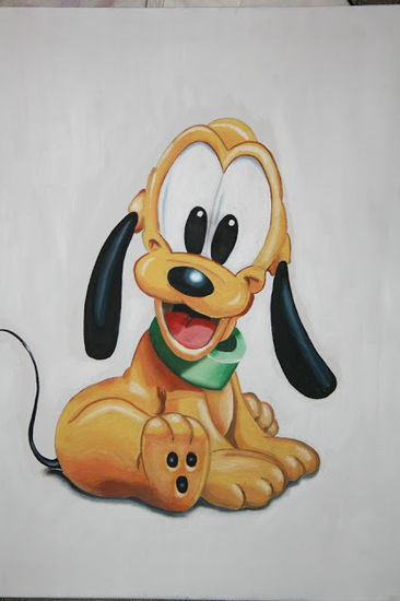 PLUTO BABY Oil Canvas Figure Painting