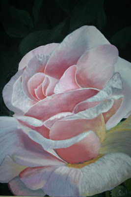 ROSA Oil Canvas Floral Painting