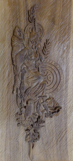 Diosa Cantabra Carving Figurative