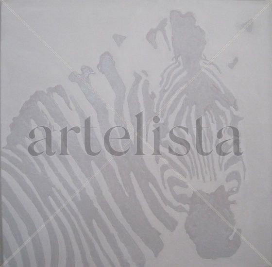 CEBRA ALBINA Acrylic Canvas Animals