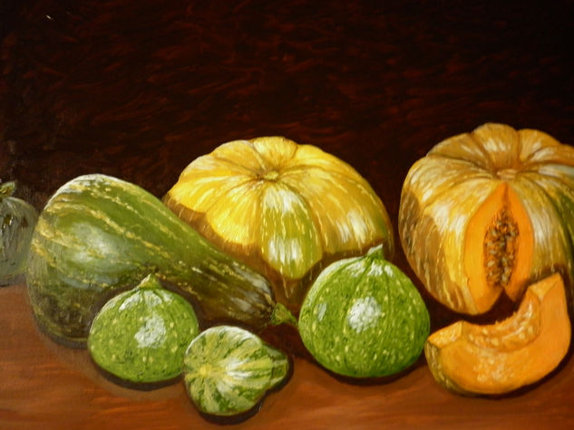 CALABAZAS Óleo Lienzo Bodegones