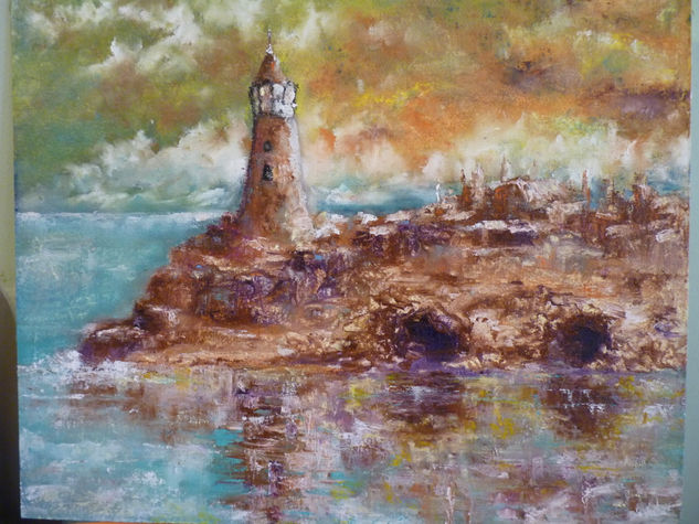 MI FARO Oil Canvas Marine Painting