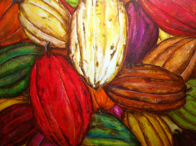 Cacao Acrylic Canvas Still Life Paintings