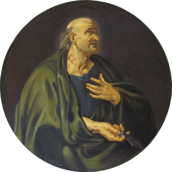 San Bartolome Óleo Lienzo Figura