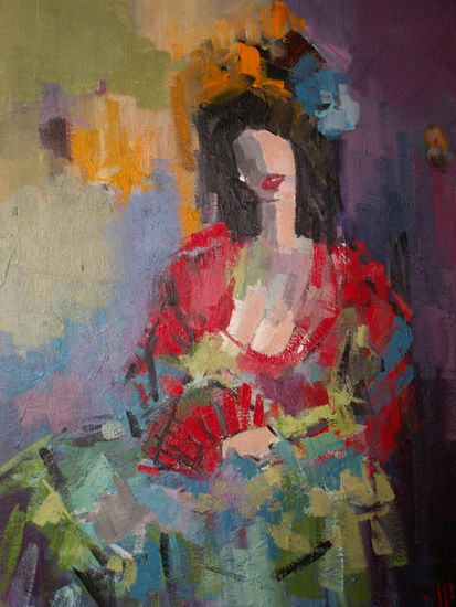 folklorica Acrylic Canvas Figure Painting