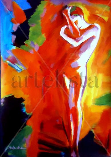 Inner reflections Acrylic Canvas Figure Painting