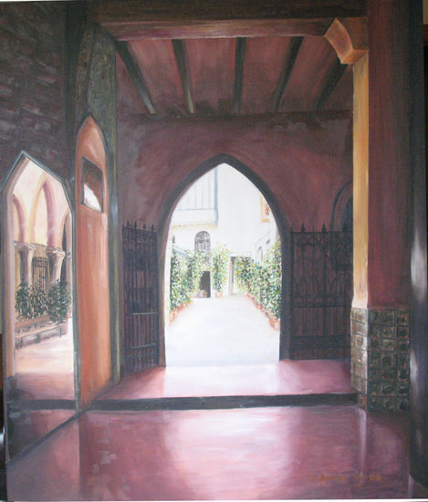 iglesia de San Juan del Hospital Oil Canvas Landscaping