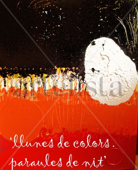 Llunes de colors. Paraules de nit (Lunas de colores. Palabras de noche)) Others Canvas Others