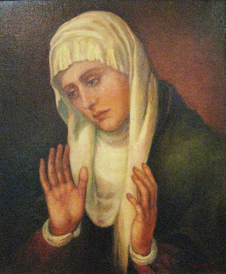 Dolorosa Óleo Lienzo Figura