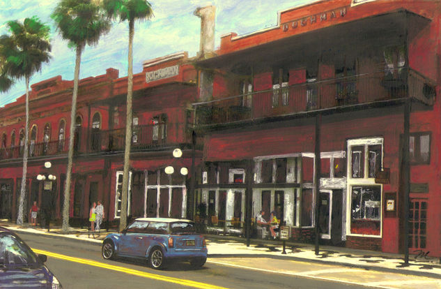 Ybor City Acrílico Cartulina Paisaje