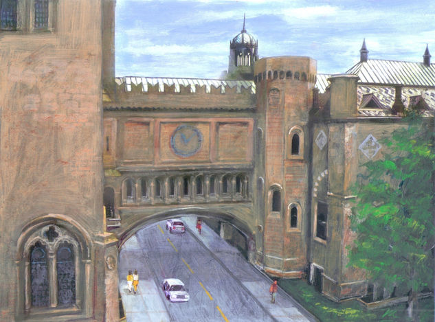 Yale University Acrylic Card Landscaping