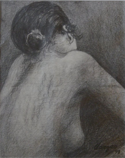 Desnudo Graphite Canvas Nude Paintings