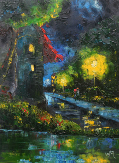 NOCTURNO Oil Canvas Landscaping