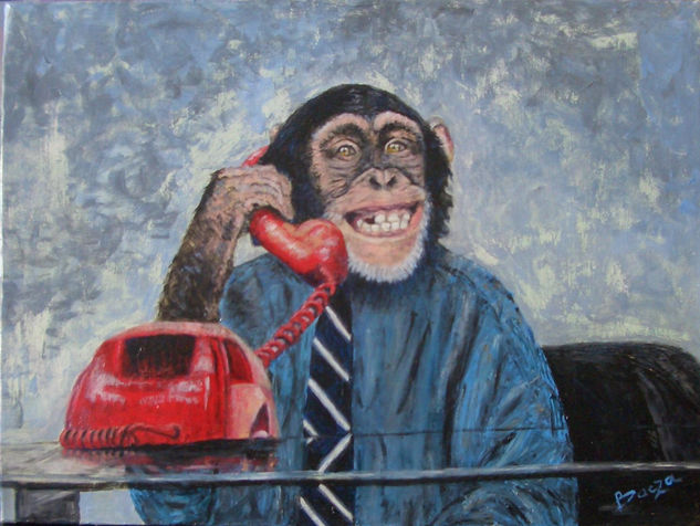 LUIS funcionario Oil Canvas Animals