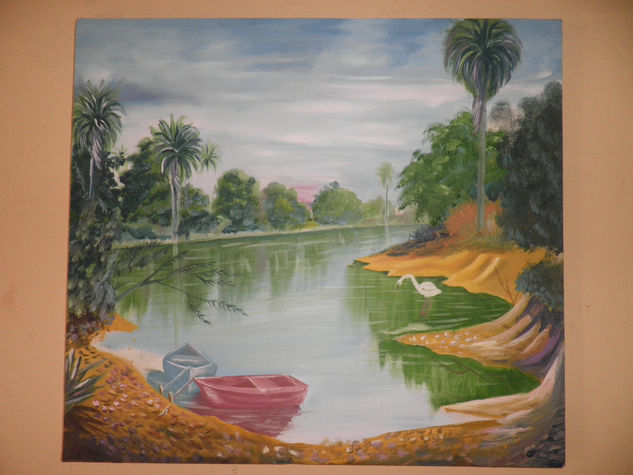 el lago Oil Canvas Landscaping