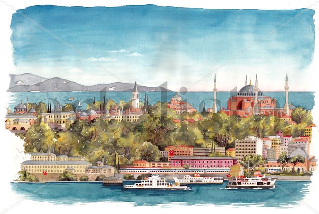 Estambul Watercolour Paper Landscaping