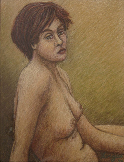 Retrato Pastel Lienzo Desnudos