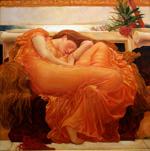 Flaming June Óleo Lienzo Figura