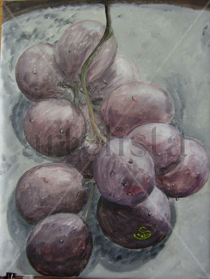 Racimo de uvas Acrylic Canvas Still Life Paintings